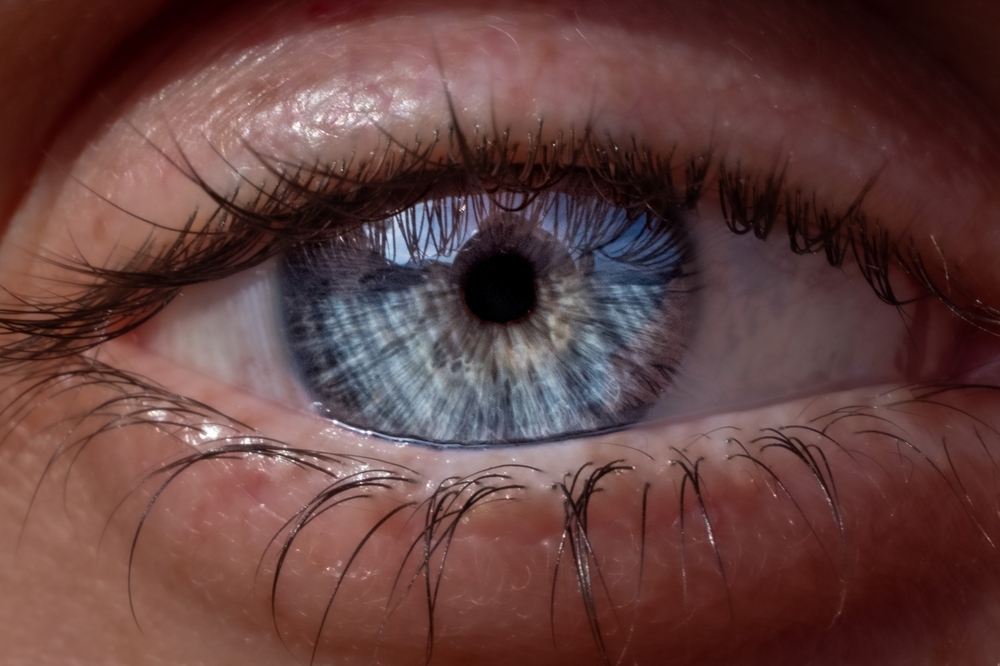 Beautiful,Female,Eye,In,Close-up,With,Light,Blue,Iris,Details